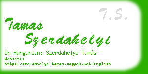 tamas szerdahelyi business card